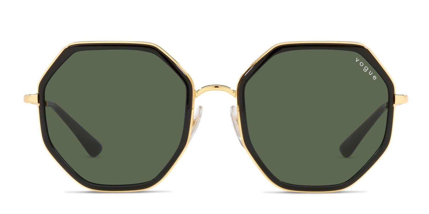 Vogue Eyewear VO4224S Black, Gold glasses - Black / Gold - Frontal View