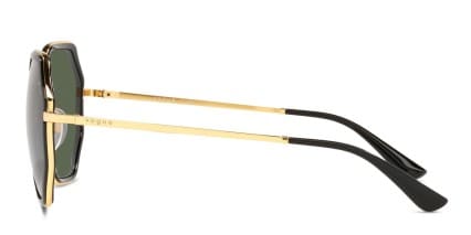 Vogue Eyewear VO4224S Black, Gold glasses - Black / Gold - Side View