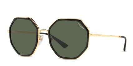 Vogue Eyewear VO4224S Black, Gold glasses - Black / Gold - Angle View