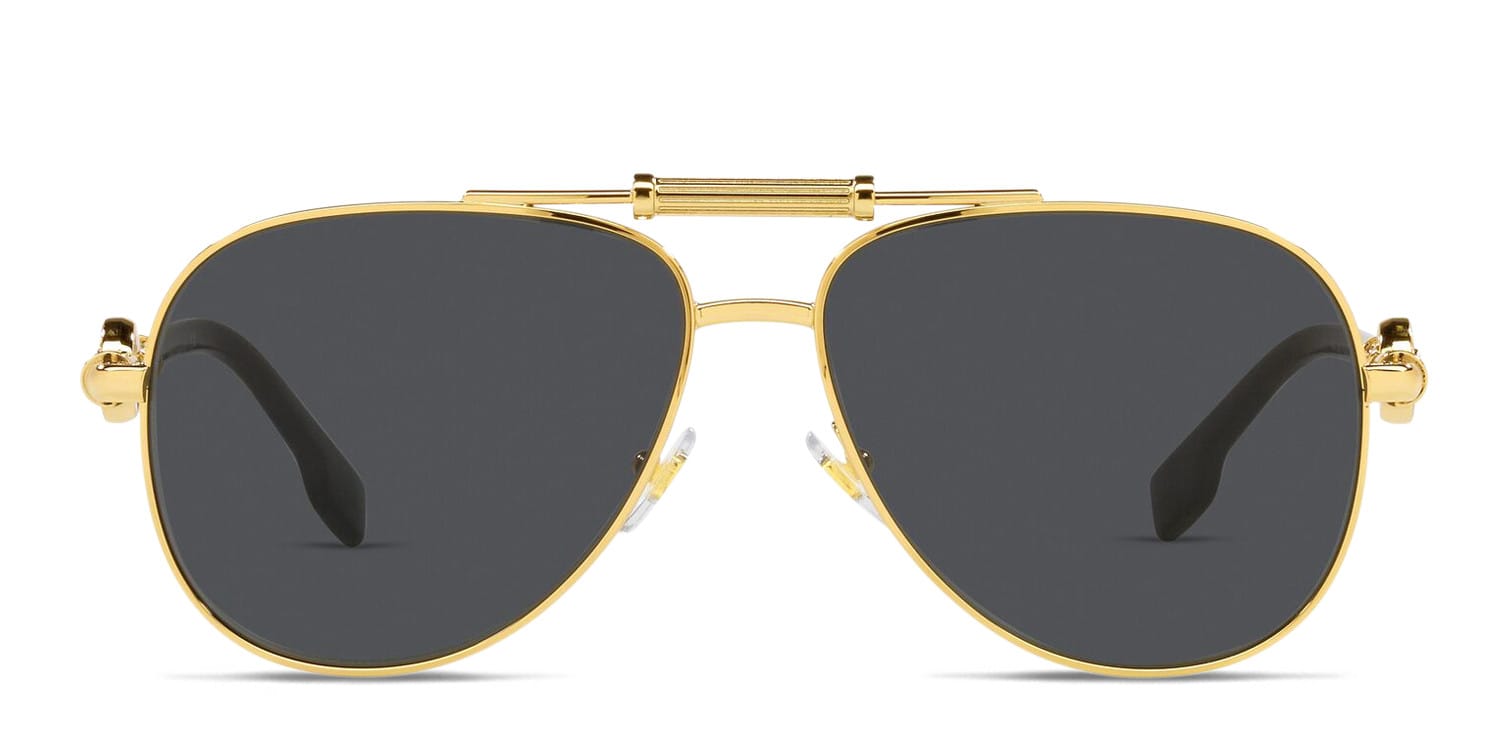 Versace VE2236 Gold , Gray glasses - Gold / Gray - Frontal View