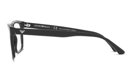 Emporio Armani EA3185 Shiny Black glasses - Shiny Black - Side View