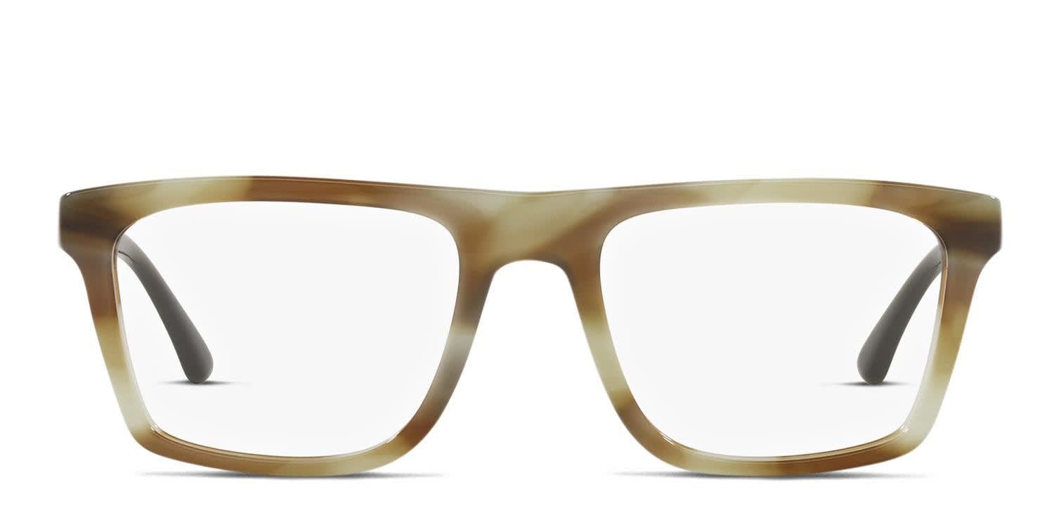 Emporio Armani EA3185 Green, Beige glasses - Green / Beige - Frontal View