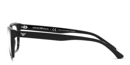 Emporio Armani EA3186 Shiny Black glasses - Shiny Black - Side View