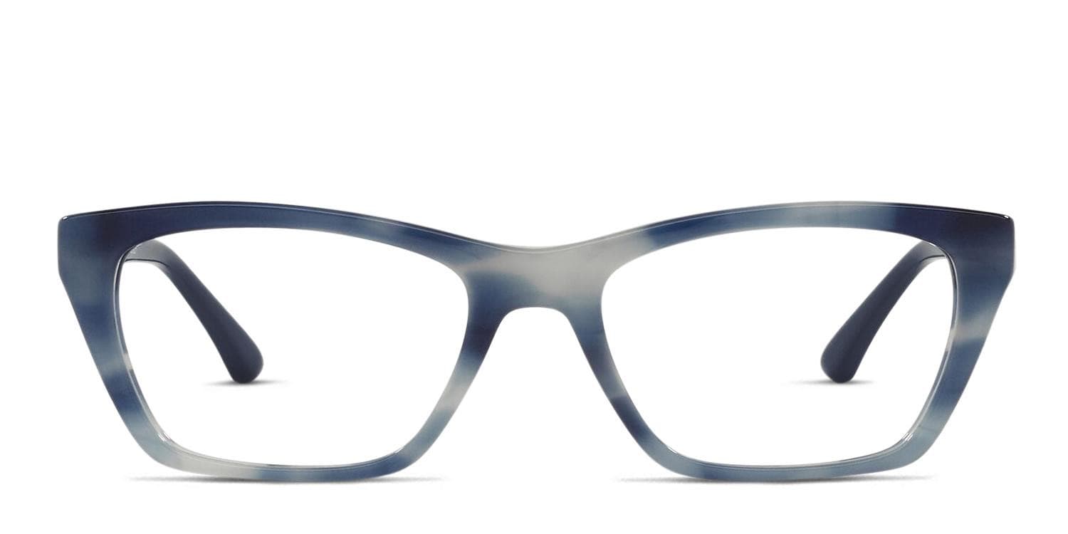 Emporio Armani EA3186 Blue/Gray glasses - Blue / Gray - Frontal View