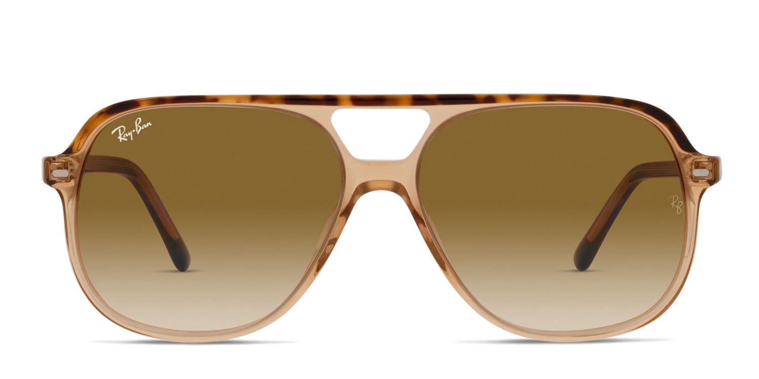 Ray-Ban RB2198 Bill Brown , Clear , Tortoise glasses - Brown / Clear / Tortoise - Frontal View