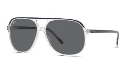Ray-Ban RB2198 Bill Clear, Blue glasses - Clear / Blue - Angle View