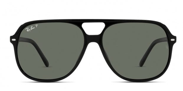 Ray-Ban ・RB2198 BILL 偏光レンズ Ray-Ban RB2198 Bill black frame with polarized green lenses