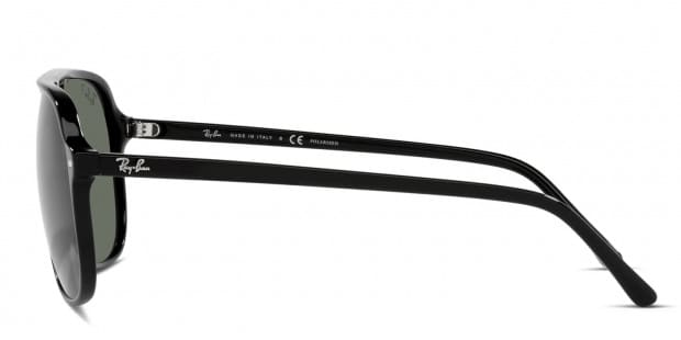 Ray-Ban RB2198 Bill black frame with polarized green lenses
