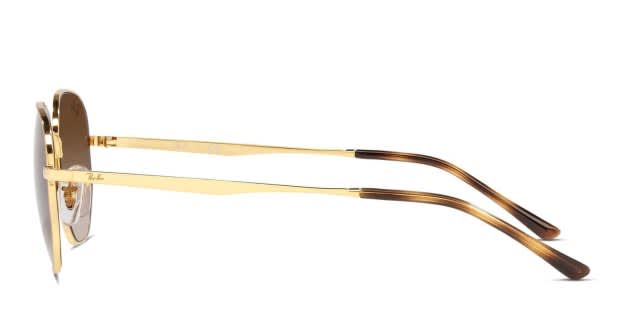 Ray-Ban RB3682 Gold Geometric Sunglasses with Case Ray-Ban RB3682 Gold Prescription Sunglasses - 50% Off Lenses main image 4