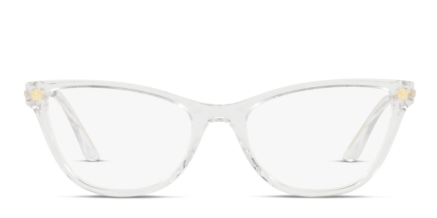 Versace VE3309 Clear glasses - Clear - Frontal View