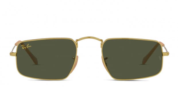 Ray ban gold frame green lens online