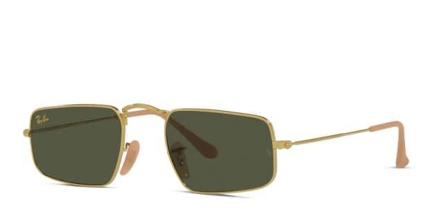 Ray-Ban RB3957 Julie gold frame with green lenses. Lenses  display picture 3