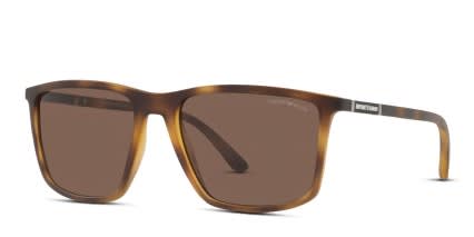 Emporio Armani EA4161 Brown/Tortoise glasses - Brown / Tortoise - Angle View