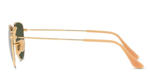 Ray-Ban RB3958 Rectangular Sunglasses Gold Ray-Ban 0RB3958 919631 Elon Square Gold Sunglasses for  main image 3