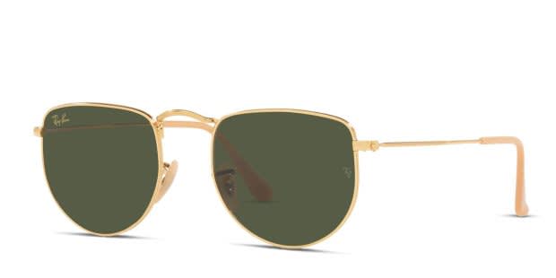 Ray-Ban RB3958 Rectangular Sunglasses Gold Ray-Ban 0RB3958 919631 Elon Square Gold Sunglasses for  main image 2