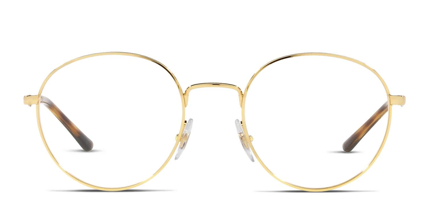 Ray-Ban RX3681V Gold glasses - Gold - Frontal View