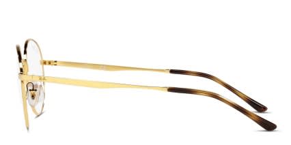 Ray-Ban RX3681V Gold glasses - Gold - Side View