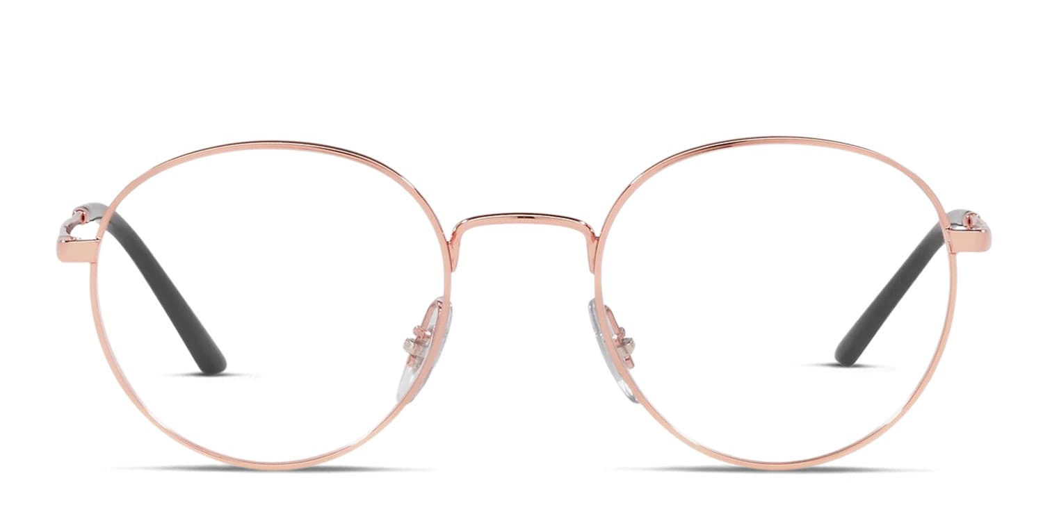 Ray-Ban RX3681V Rose Gold glasses - Rose Gold - Frontal View