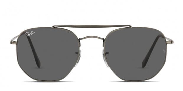 Ray Ban 3648 The Marshal Gunmetal Gray Prescription Sunglasses