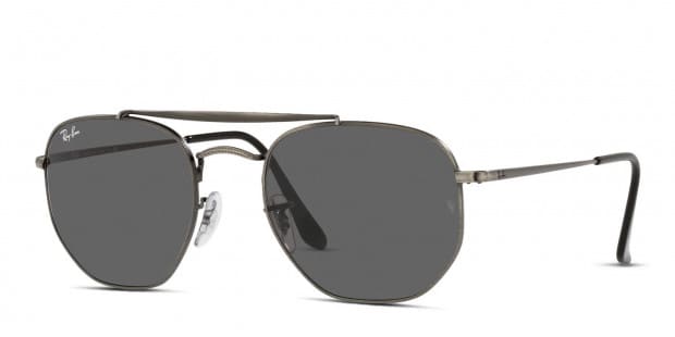 Ray Ban 3648 The Marshal Gunmetal Gray Prescription Sunglasses