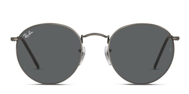 Ray-Ban RB3447 Round Metal Gunmetal, Gray Sunglasses Online