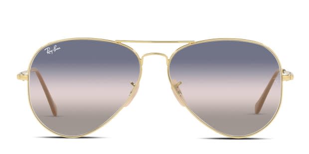 Ray-Ban RB3689 Aviator Metal II Gold, Pink, Blue Sunglasses Online