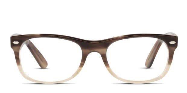 メガネ　フレーム　ブラウン Ray-Ban RX5184 New Wayfarer Brown, Tortoise, Clear Prescription