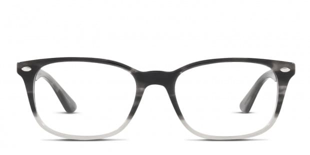 Black and clear best sale ray ban eyeglasses