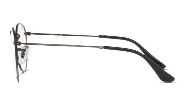 Ray-Ban RX3447V Round Metal Gunmetal/Gray Eyeglasses | Includes