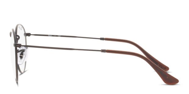 メガネピアスブラウン Ray-Ban RX3447V Round Metal Brown/Bronze Eyeglasses | Includes