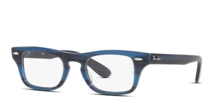 Ray-Ban RY9083V Burbank JR Kids Blue glasses - Blue - Angle View