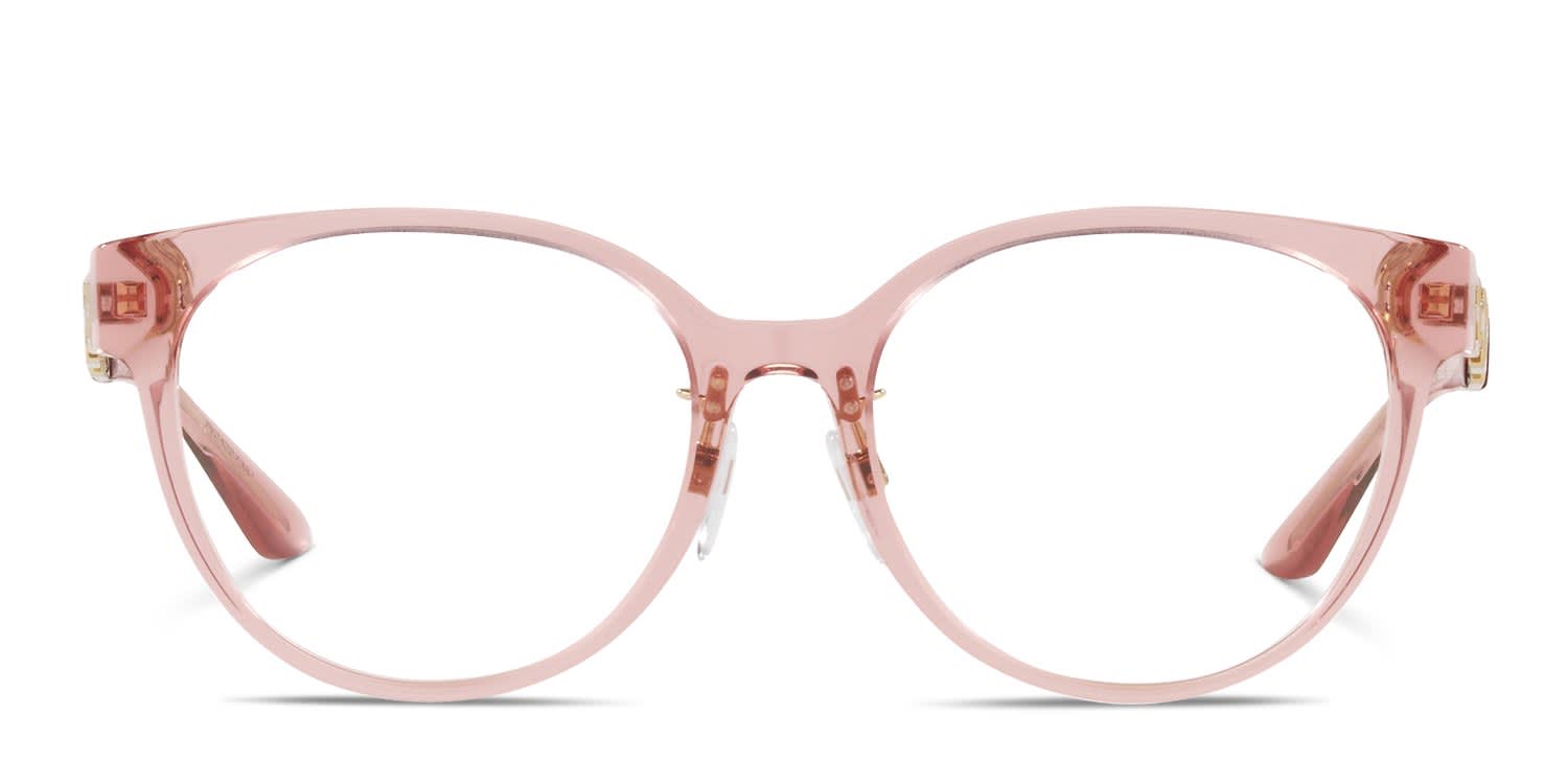 Versace VE3302D Pink, Clear glasses - Pink / Clear - Frontal View