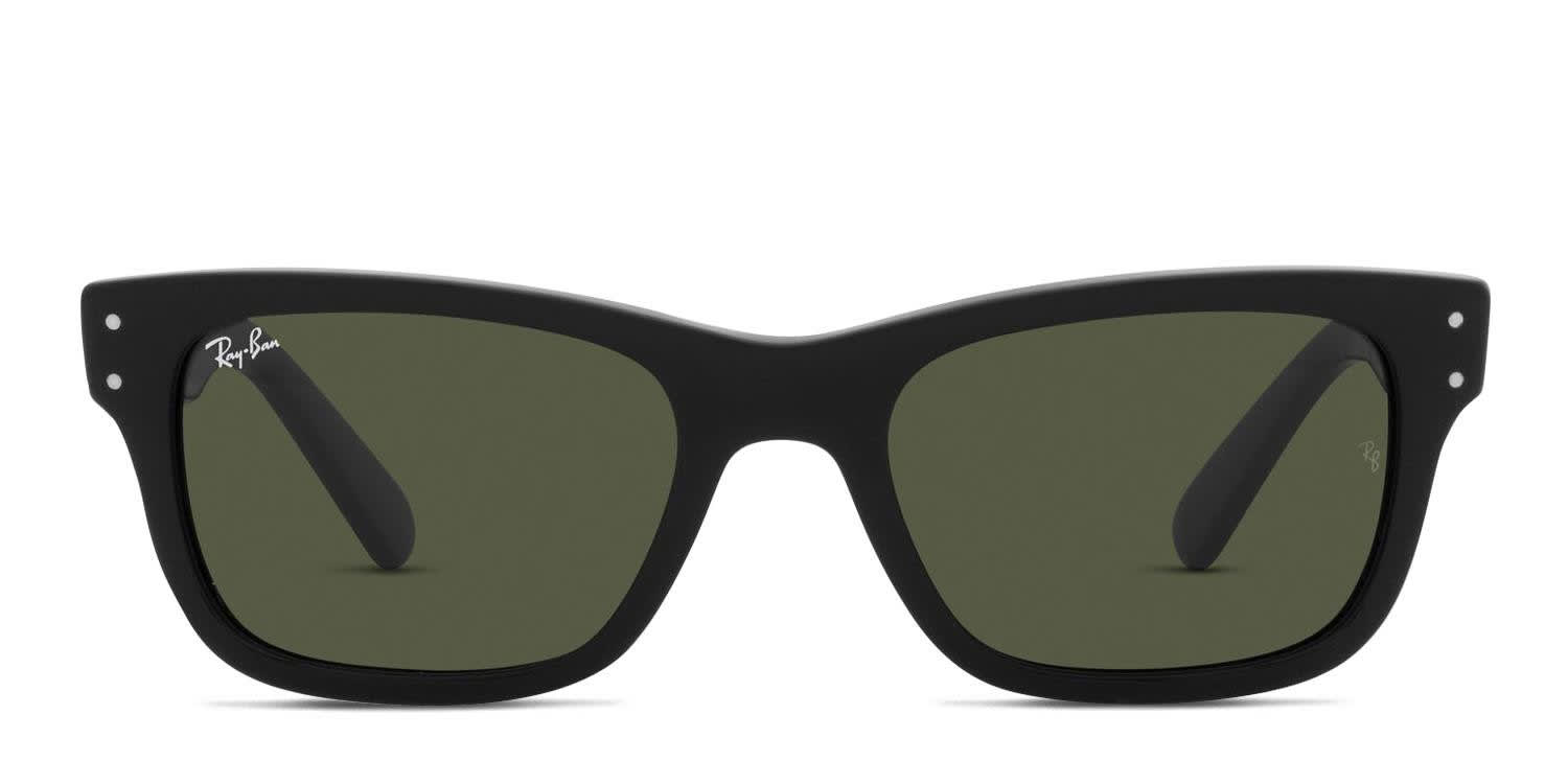 新品 Ray-Ban MR BURBANK ORB2283F Ray-Ban RB2283 Mr Burbank Shiny Black, Green Prescription