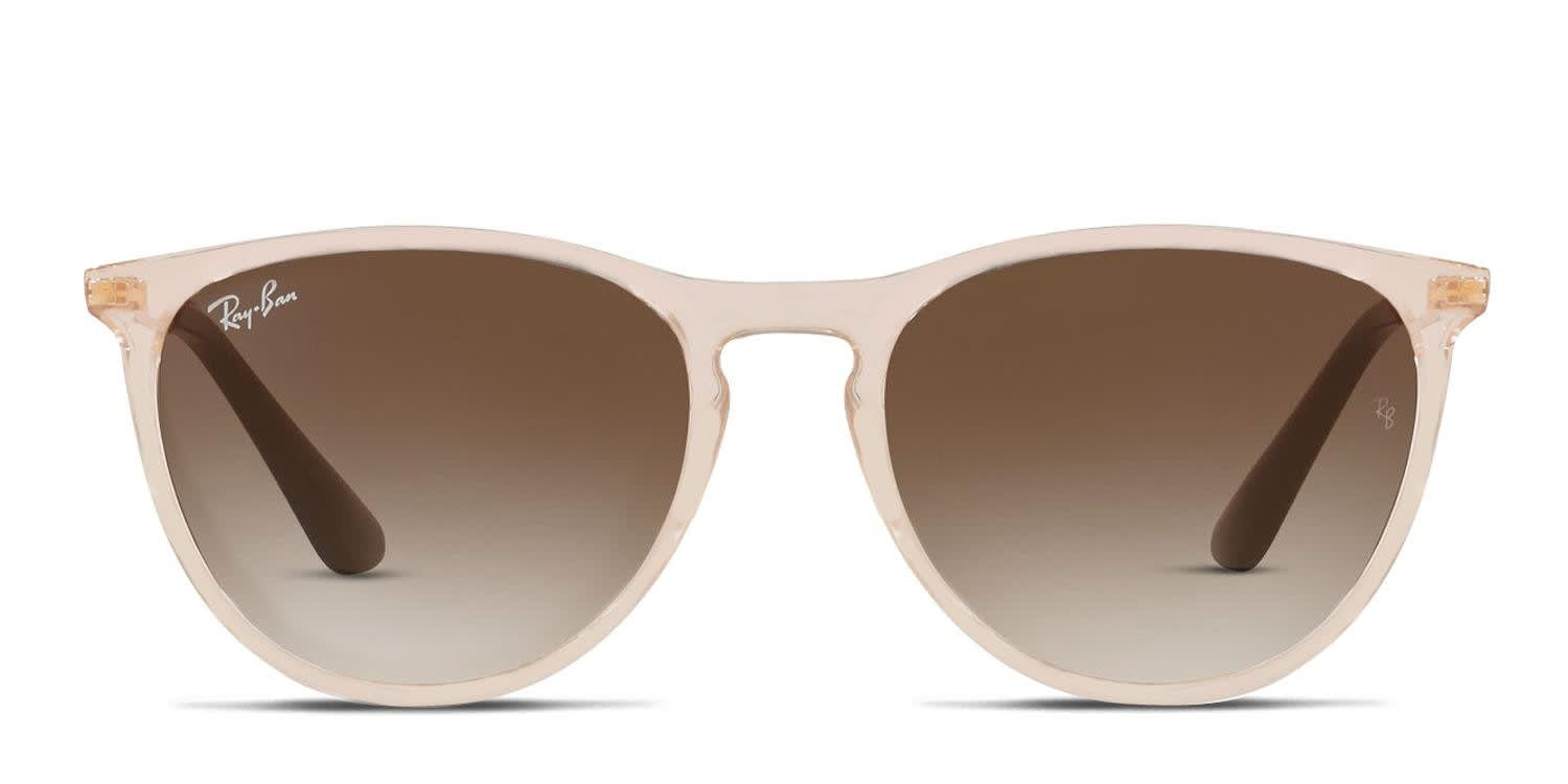 Ray-Ban RJ9060S Kids Beige, Clear, Gold glasses - Beige / Clear / Gold - Frontal View
