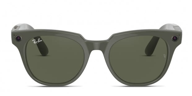 Ray-Ban Stories RW4005 Meteor Green frame with photochromic dark