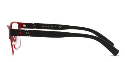 Polo Ralph Lauren PH1175 Black , Red glasses - Black / Red - Side View