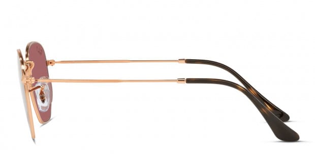 Ray-Ban RB3548N Hexagonal pink, gold frame with polarized