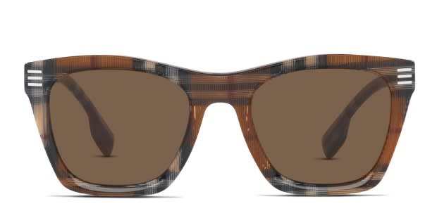 Burberry BE4348 Cooper Brown, Gray Prescription Sunglasses  display picture 1