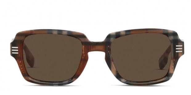 Burberry BE4349 Eldon Brown/Gray Prescription Sunglasses