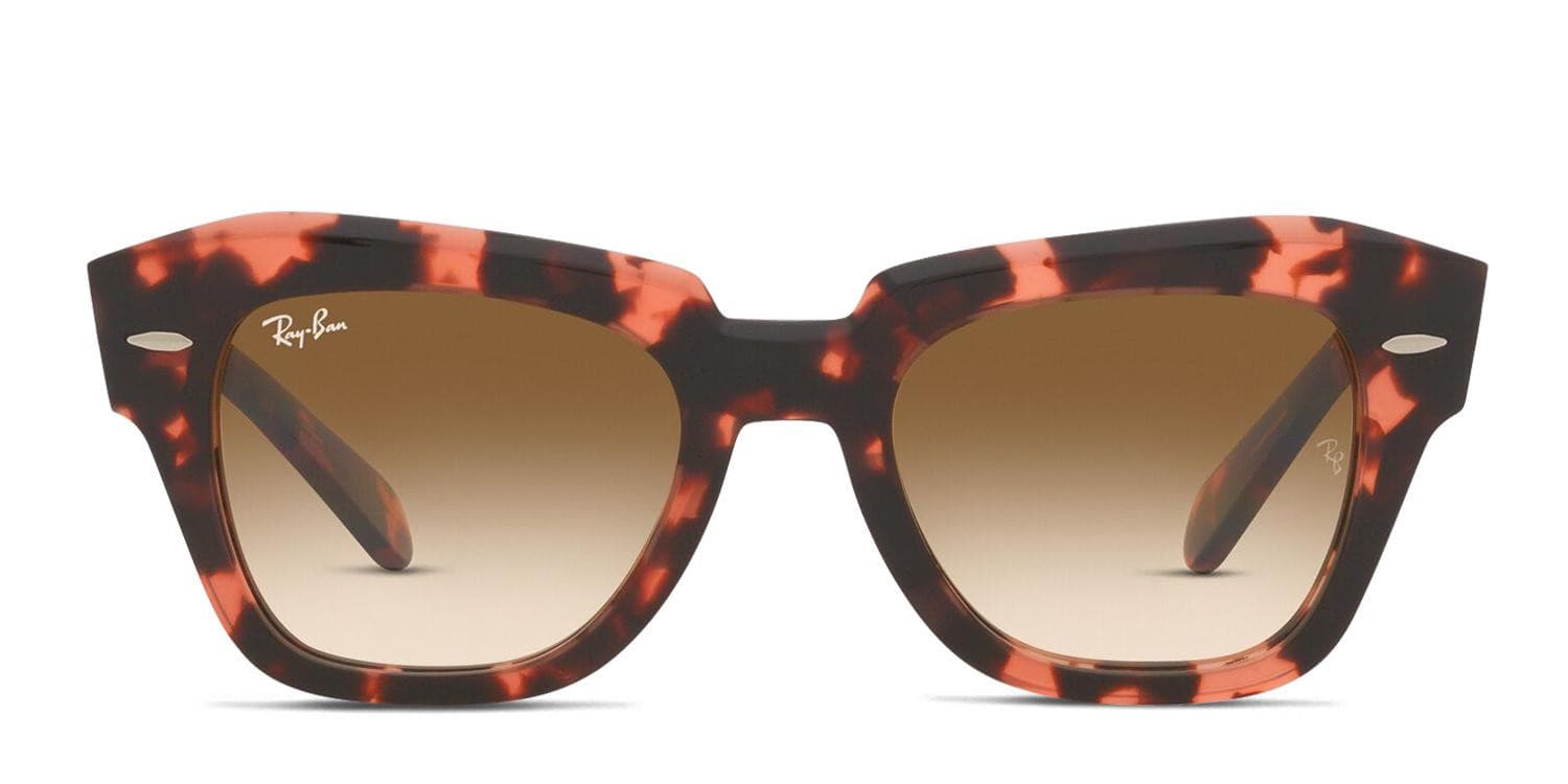 Ray-Ban RB2186 State Street Pink, Tortoise glasses - Tortoise / Pink - Frontal View