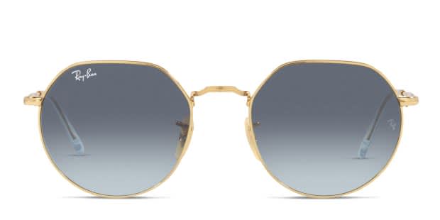 Ray-Ban RB3565 グラディエントブルー　53サイズ Ray-Ban RB3565 Jack gold frame with blue gradient grey lenses