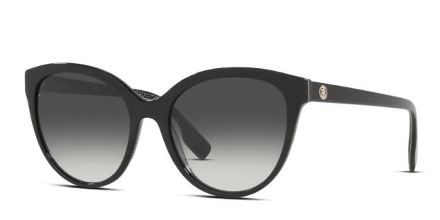 【送料,関税込】BURBERRY サングラス BETTY BE4365 Burberry BE4365 Betty Shiny Black Prescription Sunglasses