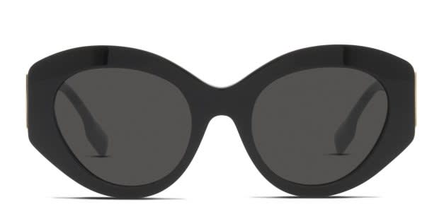 BURBERRY 0BE4361 30018751 SOPHIA FULL RIM BLACK OVAL SUNGLASSES Burberry 0BE4361 30018751 Sophia Full Rim Black Oval  main image 4