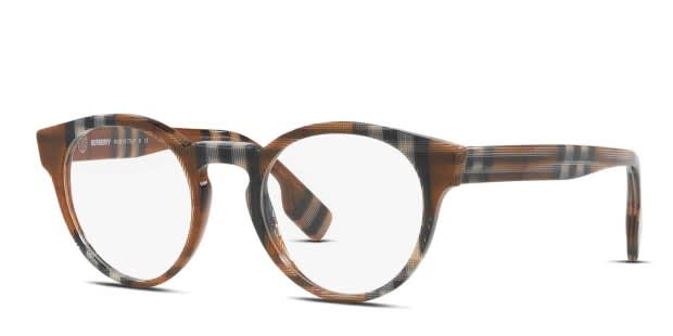 N*a様 週末限定価格【美品】BURBERRY BRIT メガチェック ポロシャ Burberry BE2354 Grant Brown/Gray Eyeglasses | Includes FREE Rx Lenses