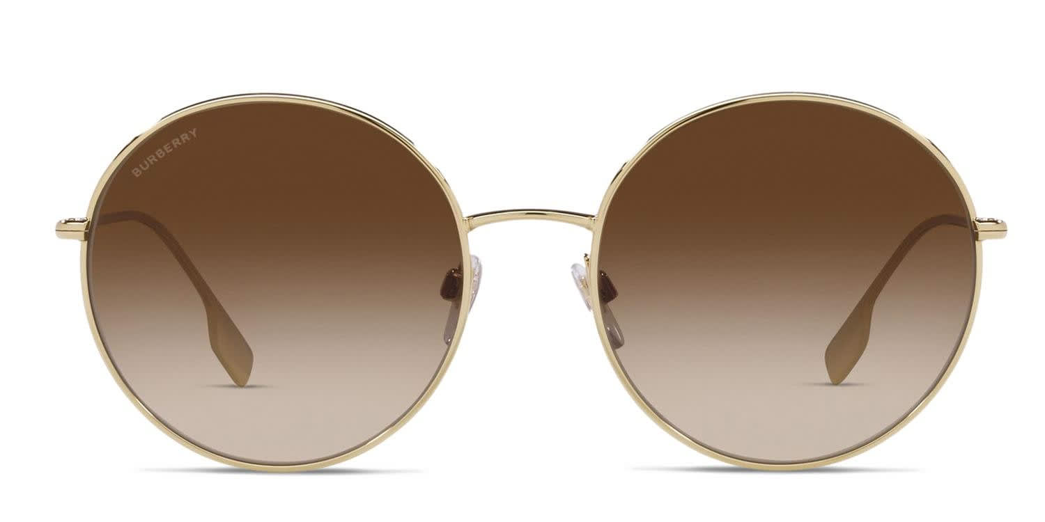 Burberry Women\'s Brown Sunglasses with Gold Frame Burberry 0BE3153D Sunglass Light Gold Female Full Metal  main image 3