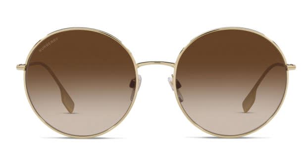 Burberry BE3132 Pippa Gold, Brown Prescription Sunglasses  display picture 3