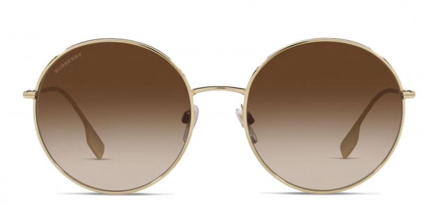 Burberry BE3132 Pippa Gold, Brown Prescription Sunglasses