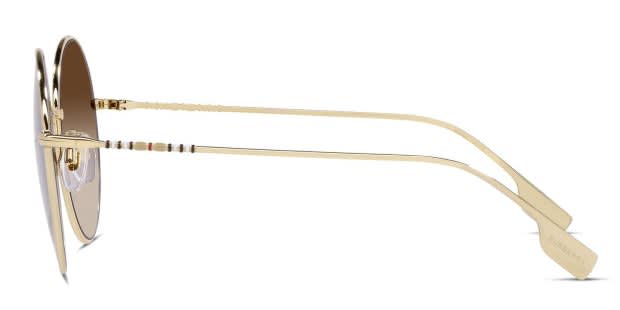 Burberry BE3132 Pippa Gold, Brown Prescription Sunglasses 