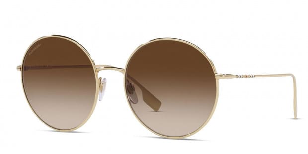 Burberry BE3132 Pippa Gold, Brown Prescription Sunglasses
