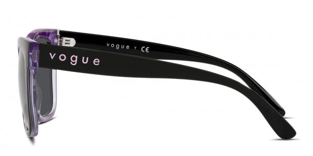 Vogue VO5428S Black Purple Prescription Sunglasses 50 Off Lenses